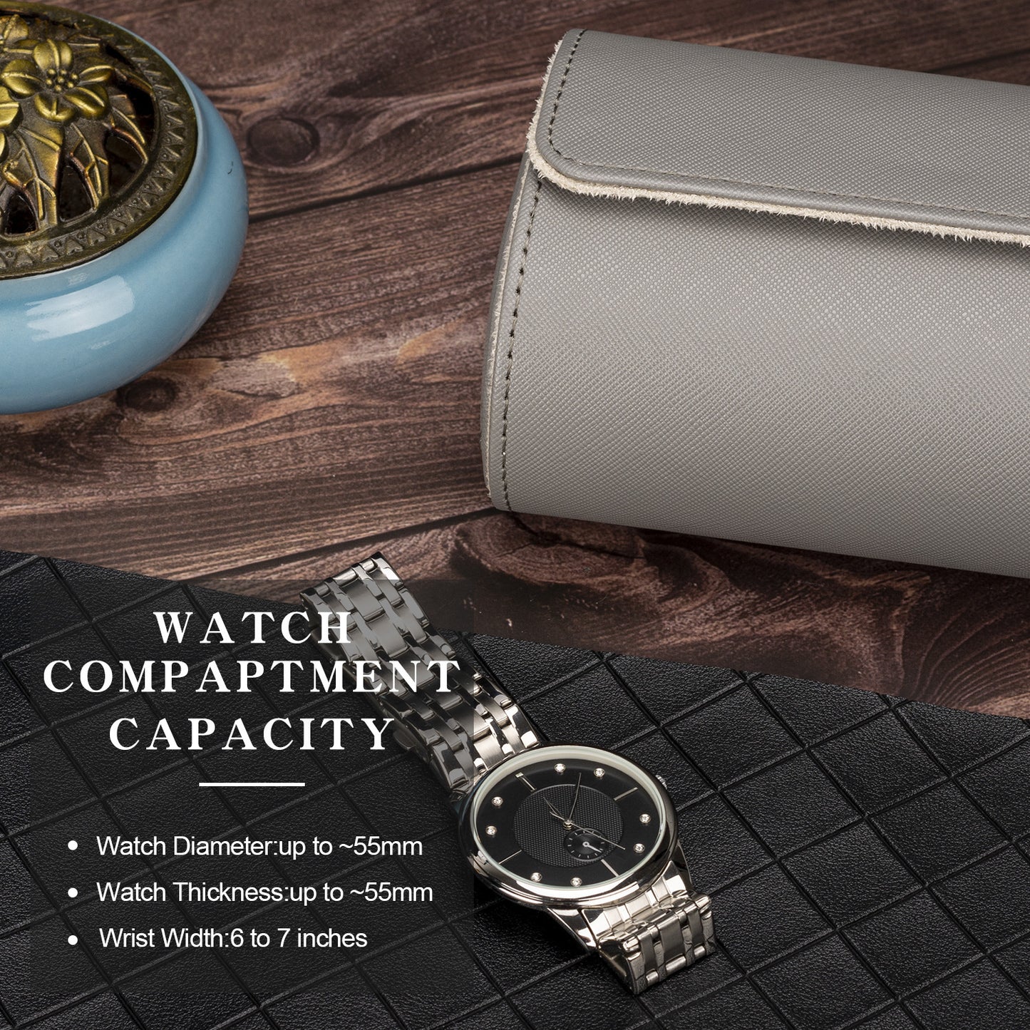 Savistta 3 Watch Portable Storage Blue/Grey