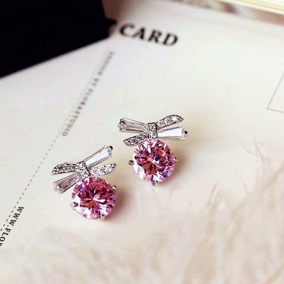 Red Flamingo Crystal Earrings