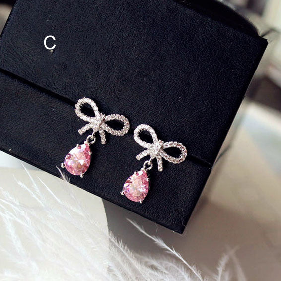 Red Flamingo Crystal Earrings