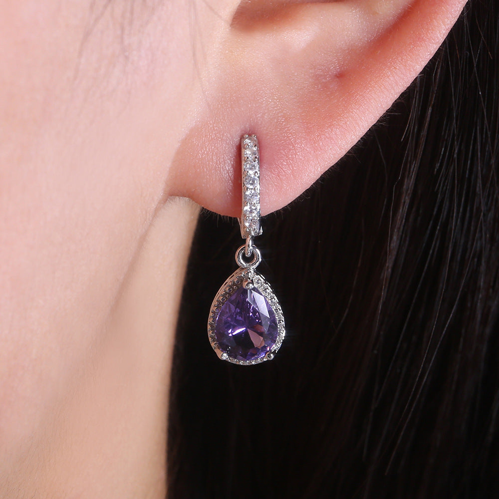 Prong Purple Rain Earrings