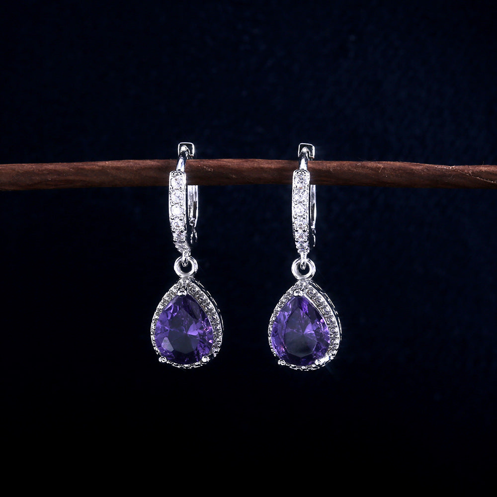 Prong Purple Rain Earrings