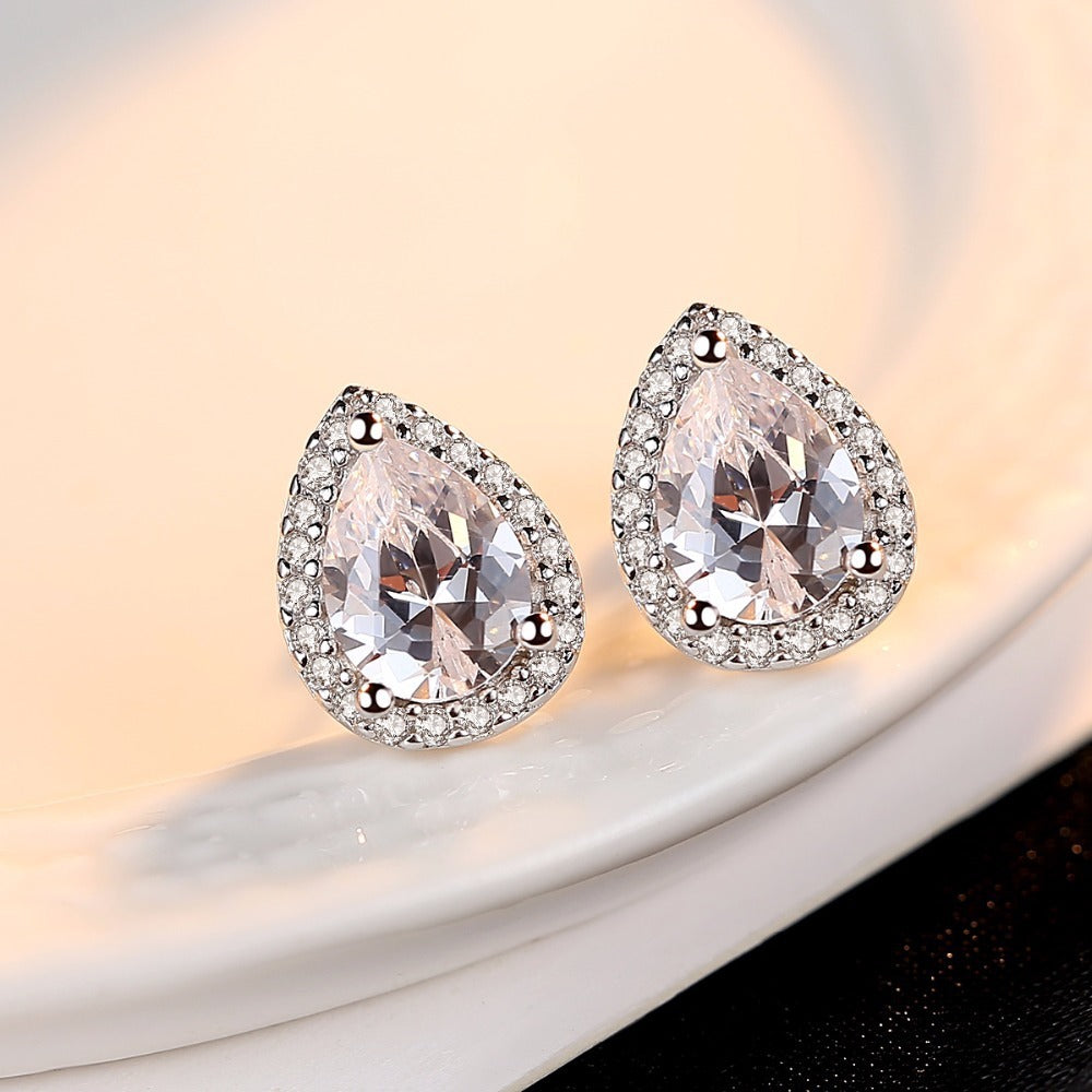 Zhenrong Drop Pear Earrings