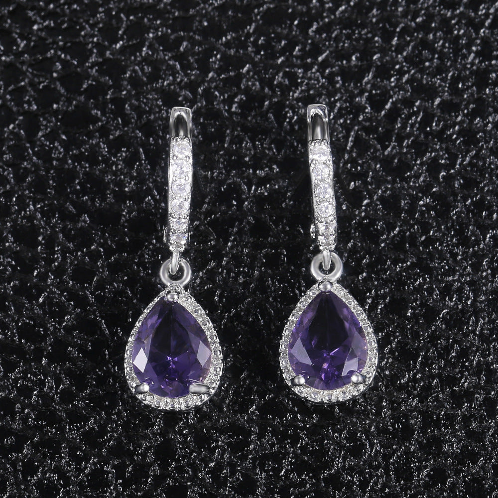 Prong Purple Rain Earrings