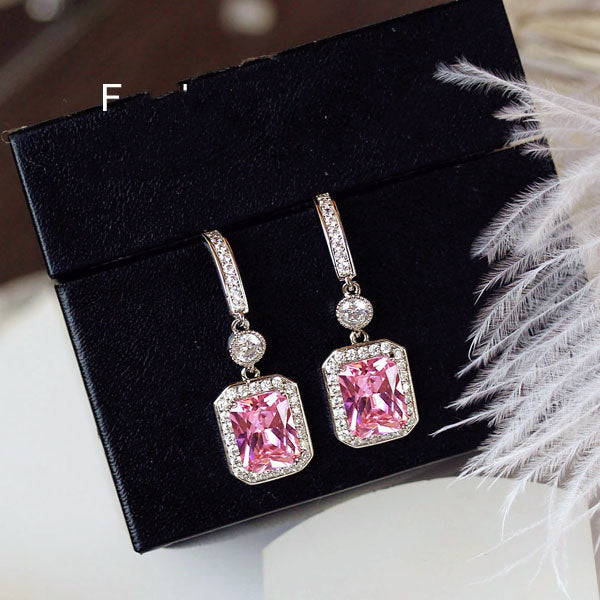 Red Flamingo Crystal Earrings