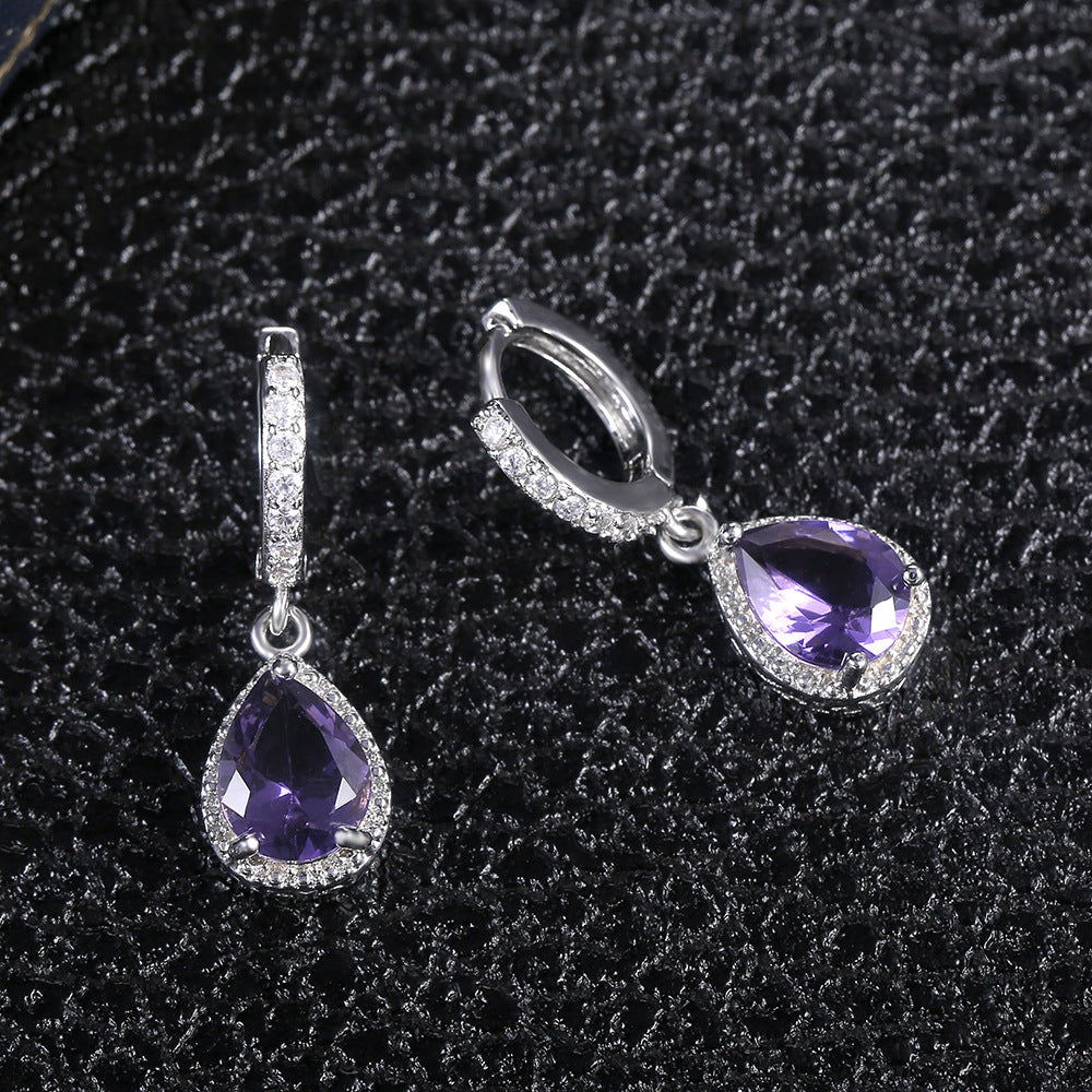 Prong Purple Rain Earrings