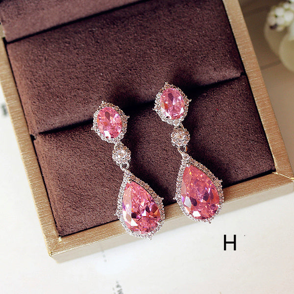 Red Flamingo Crystal Earrings