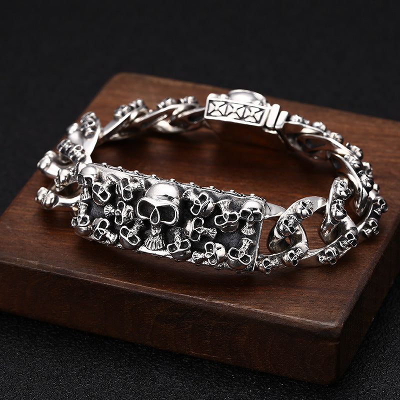 Eternal Vine Skull Bracelet